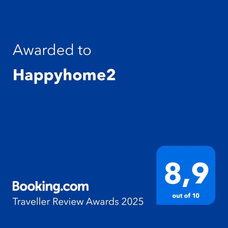 Certifikát, hodnocení, plakát nebo jiný dokument vystavený v ubytování Happyhome2