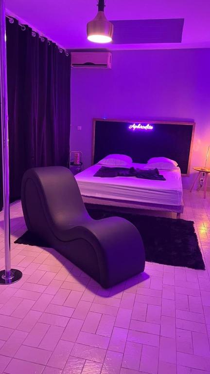 Postel nebo postele na pokoji v ubytování Aphrodite #Love Room#