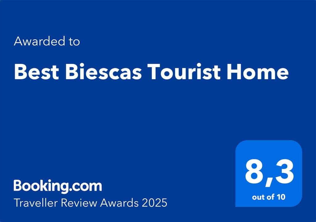 Certifikát, hodnocení, plakát nebo jiný dokument vystavený v ubytování Best Biescas Tourist Home