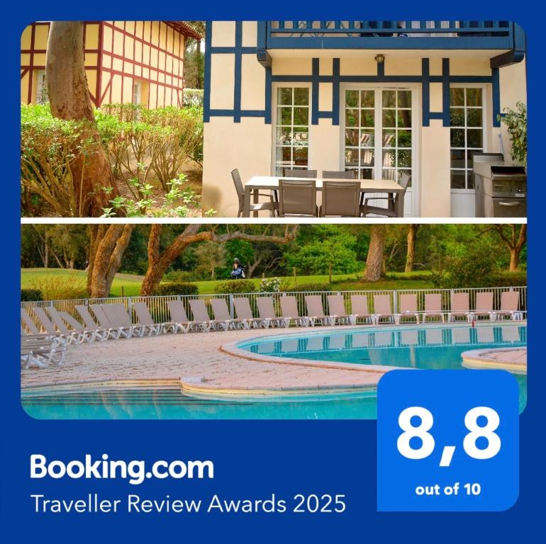 Swimmingpoolen hos eller tæt på Cottage 40 **** Beach Golf Surf à pieds