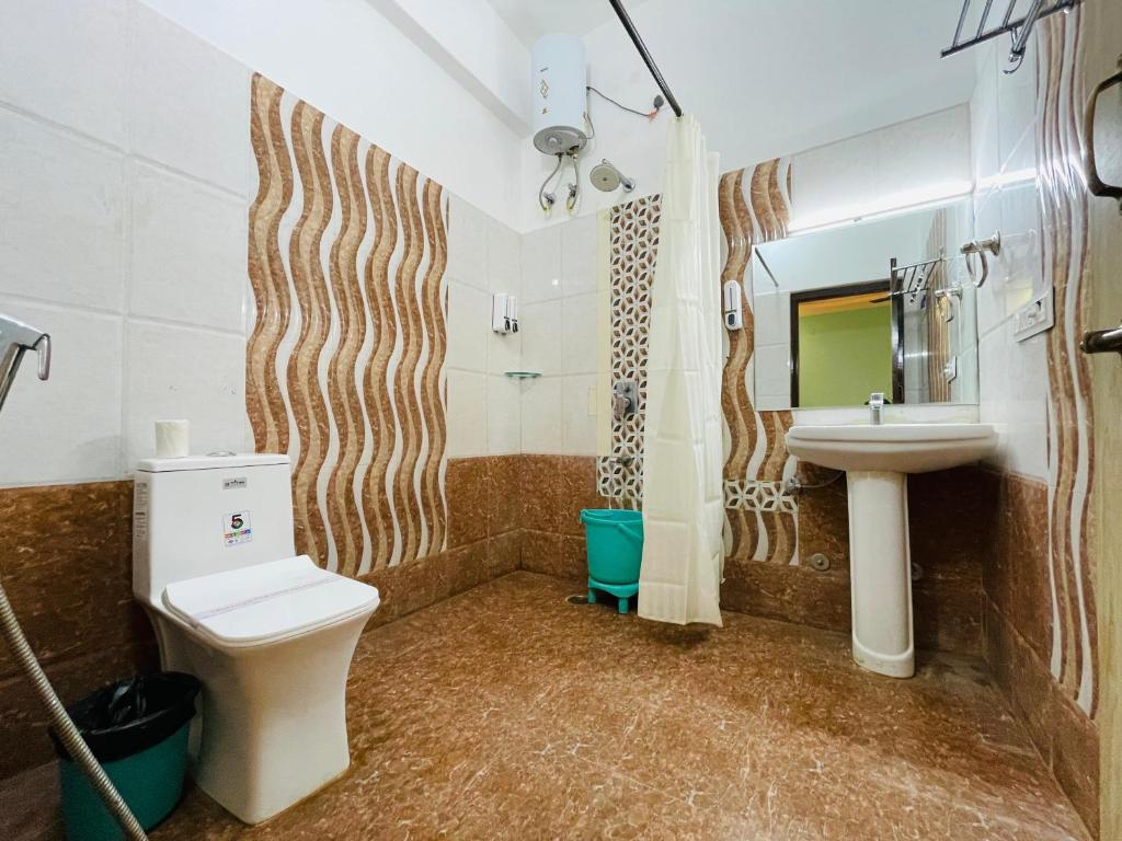 Koupelna v ubytování Hotel Meerana