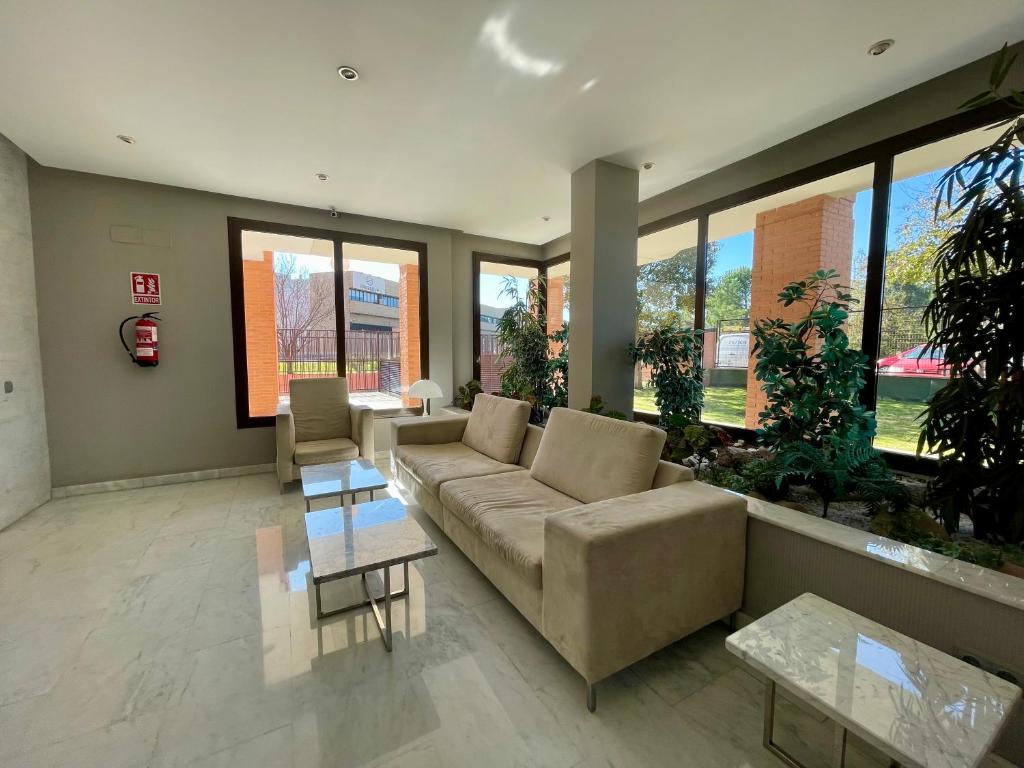 Posezení v ubytování Apartamento en Madrid