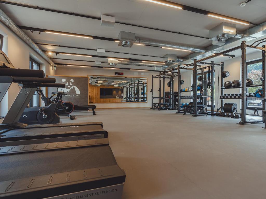 Fitness centrum a/nebo fitness zařízení v ubytování Hotel Zimba