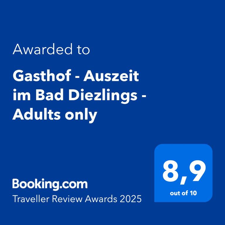a screenshot of a cell phone with the text upgraded to castoff austrettin at Gasthof - Auszeit im Bad Diezlings - Adults only in Hörbranz