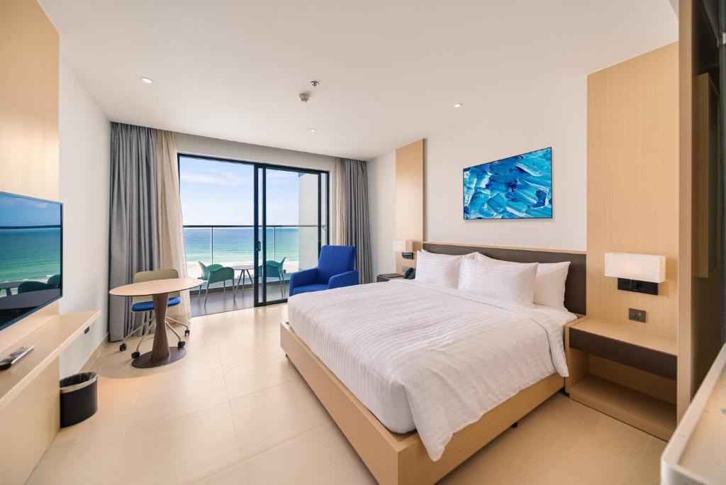 TV a/nebo společenská místnost v ubytování Seaview Apartment