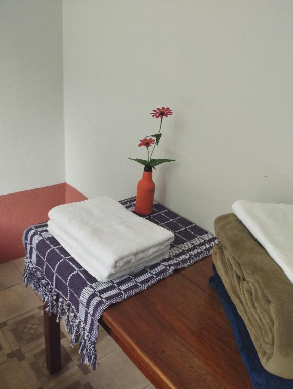 Postel nebo postele na pokoji v ubytování Cenário Hostel e Boteco