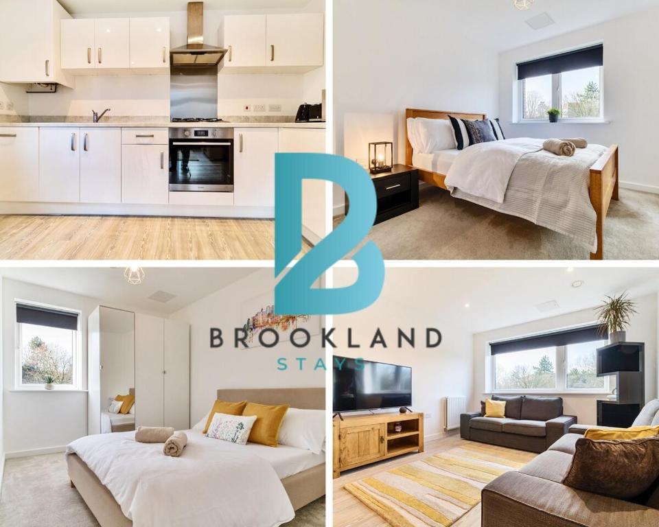 Gallery image of Two Bedroom by Brookland Stays Serviced Accommodation Short Lets Hertfordshire with Free WiFi in High Welwyn