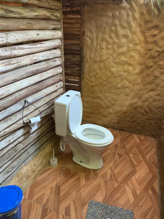 Koupelna v ubytování Cabana Juriti