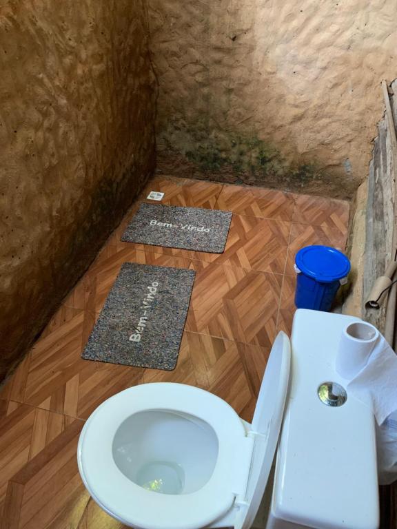 Koupelna v ubytování Cabana Juriti