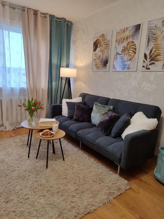 Posezení v ubytování Narva Vahtra Apartment
