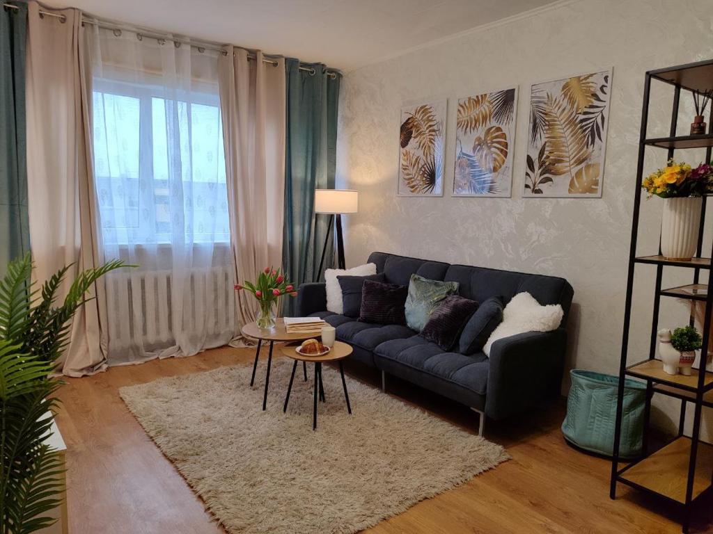 Posezení v ubytování Narva Vahtra Apartment