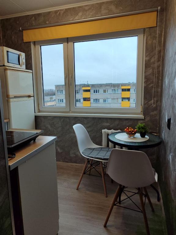 Kuchyň nebo kuchyňský kout v ubytování Narva Vahtra Apartment