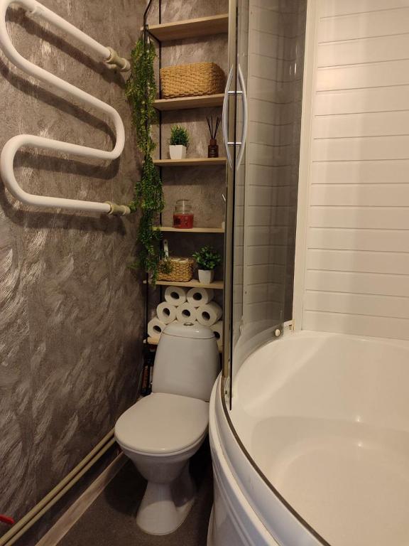 Koupelna v ubytování Narva Vahtra Apartment