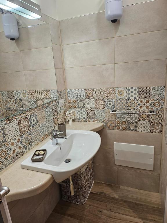 Koupelna v ubytování Casa Melograno