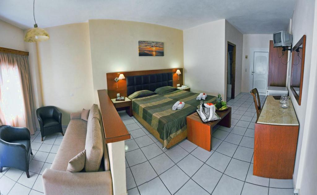 Kuchyň nebo kuchyňský kout v ubytování Belvedere Aeolis Hotel