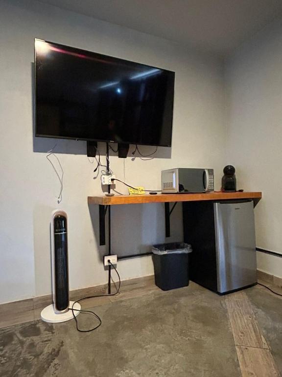 TV a/nebo společenská místnost v ubytování Suites Santa Noche & Spa