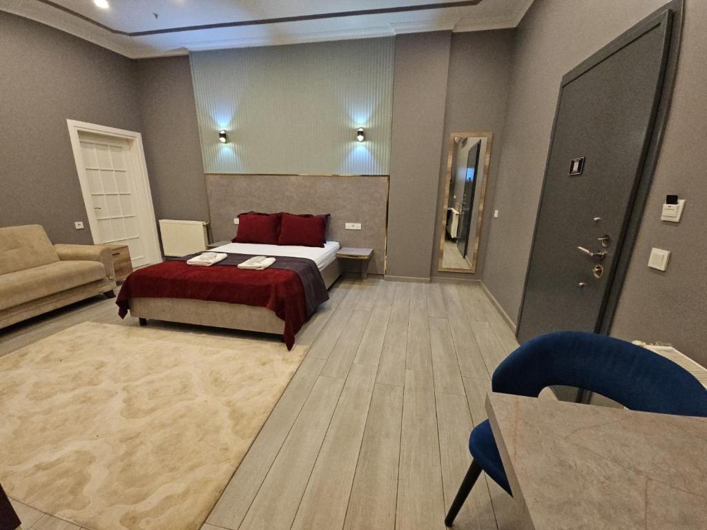 Postel nebo postele na pokoji v ubytování Sahrakent Otel Pendik