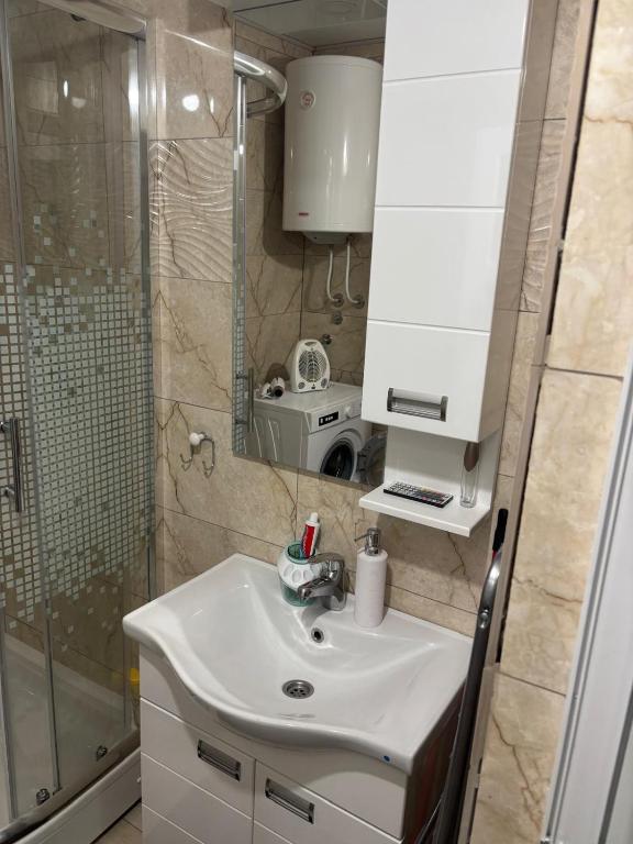 Koupelna v ubytování Apartman Dragićević - Stan na dan