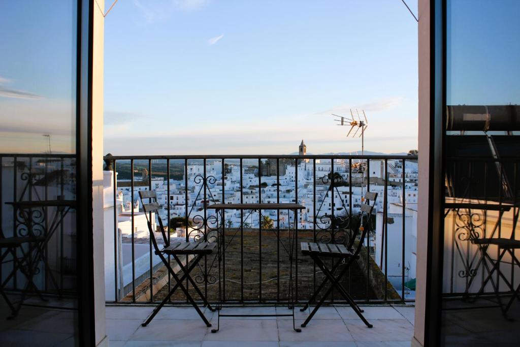 Balkón alebo terasa v ubytovaní CASA MOLINERO con encanto y maravillosa terraza con vistas VFT/CA/05921