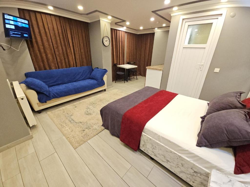 Postel nebo postele na pokoji v ubytování Sahrakent Otel Pendik