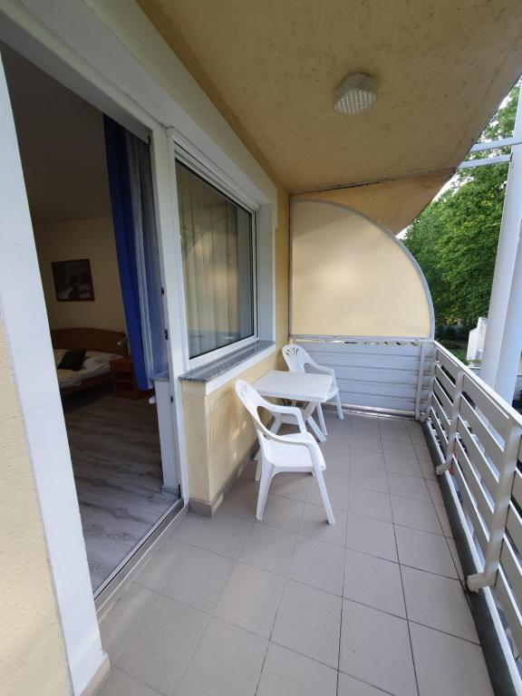 Balkón nebo terasa v ubytování Arizona apartman
