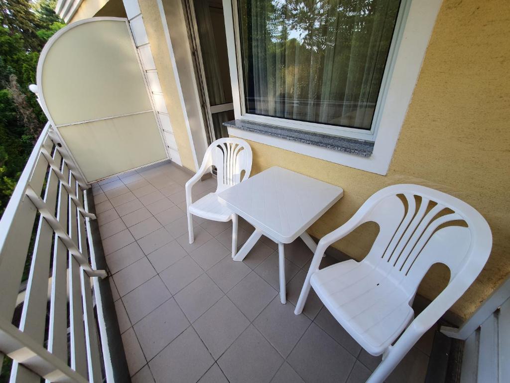 Balkón nebo terasa v ubytování Arizona apartman