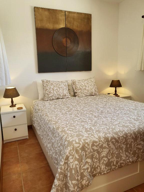 Postel nebo postele na pokoji v ubytování Little Gem apartment, Los Molinos