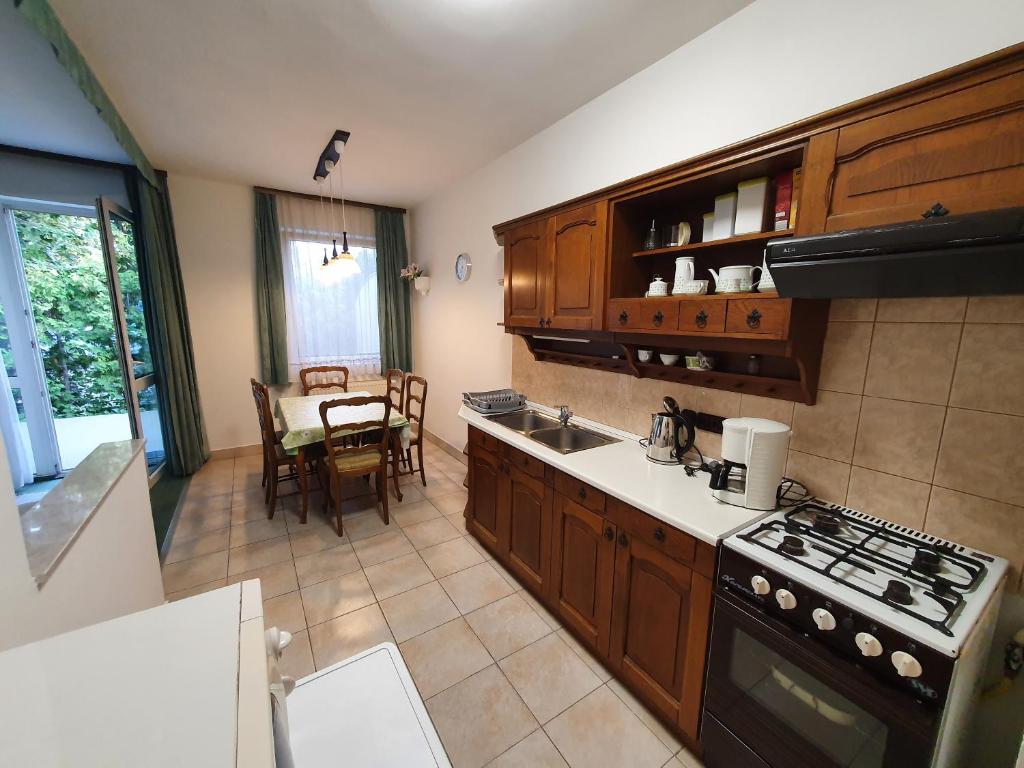 Kuchyň nebo kuchyňský kout v ubytování Arizona apartman