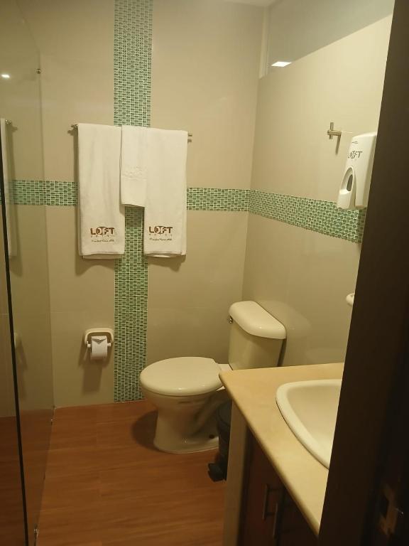 Koupelna v ubytování Loft Hotel