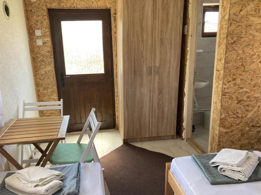 Postel nebo postele na pokoji v ubytování MERAK STD