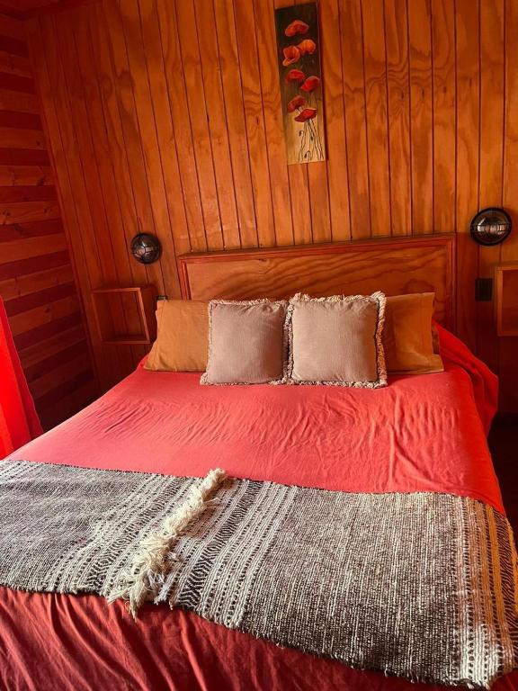 Postel nebo postele na pokoji v ubytování Algarrobo Lodge