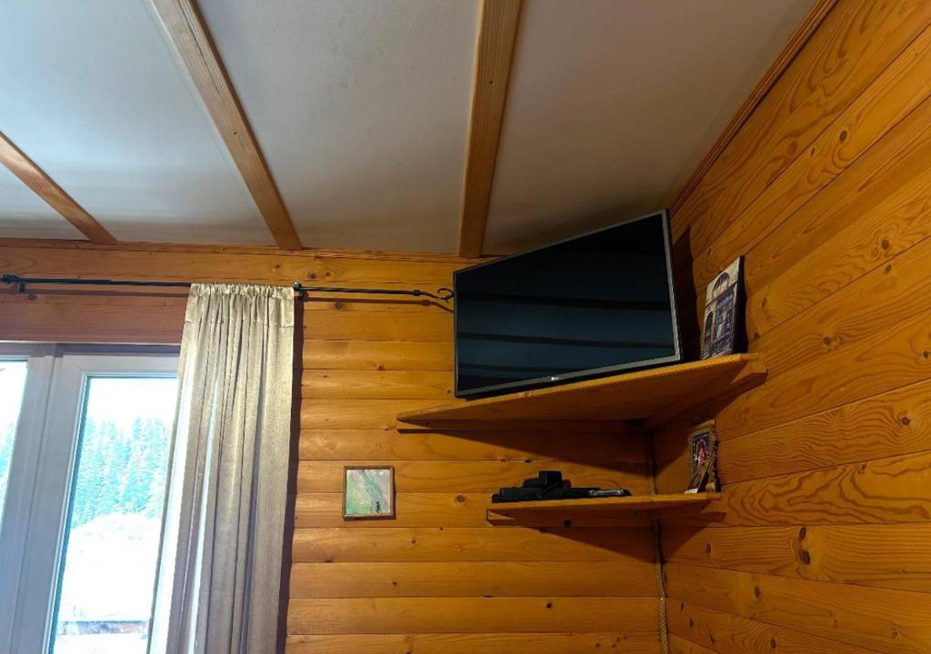 TV a/nebo společenská místnost v ubytování Готель Могул