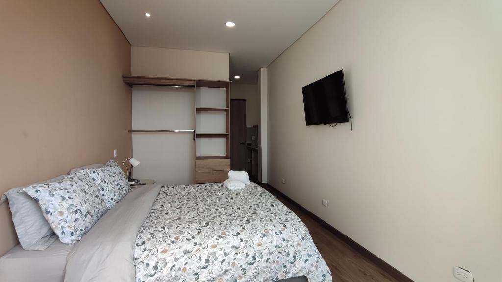 Postel nebo postele na pokoji v ubytování La Milla, Lofts