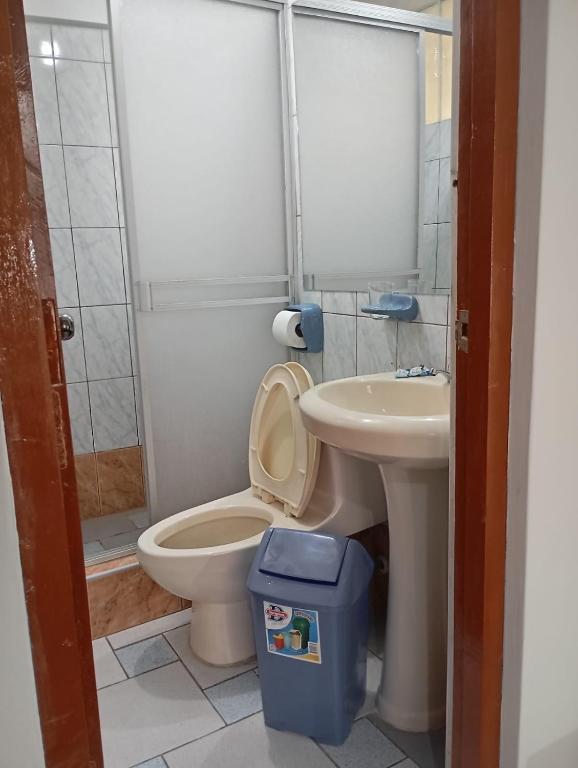 Koupelna v ubytování Mi casa Tacna
