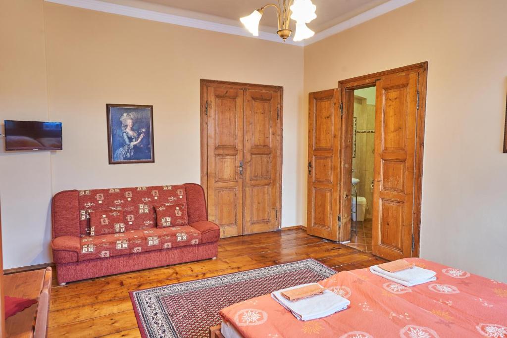 Posezení v ubytování Pension Ulrika - ubytování pod hradem Loket