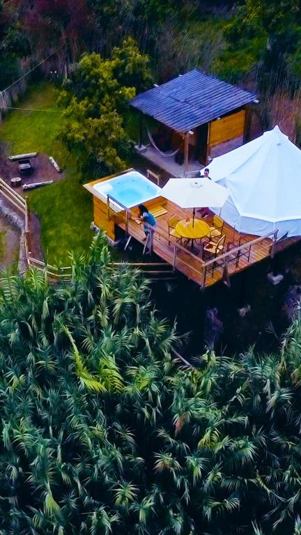 Zahrada ubytování QuillaGlamping