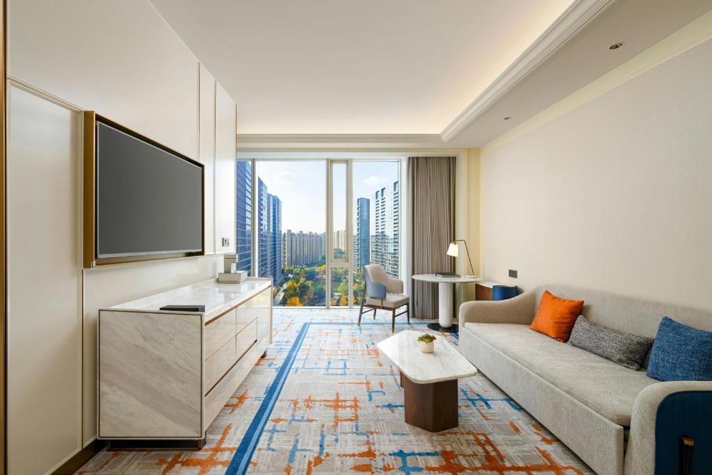 The Azure Qiantang, a Luxury Collection Hotel, Hangzhou - Chambre Studio, Vue Ville, 1 Très Grand Lit