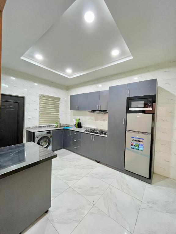 Kuchyň nebo kuchyňský kout v ubytování Mide Apartment Ajah Lagod