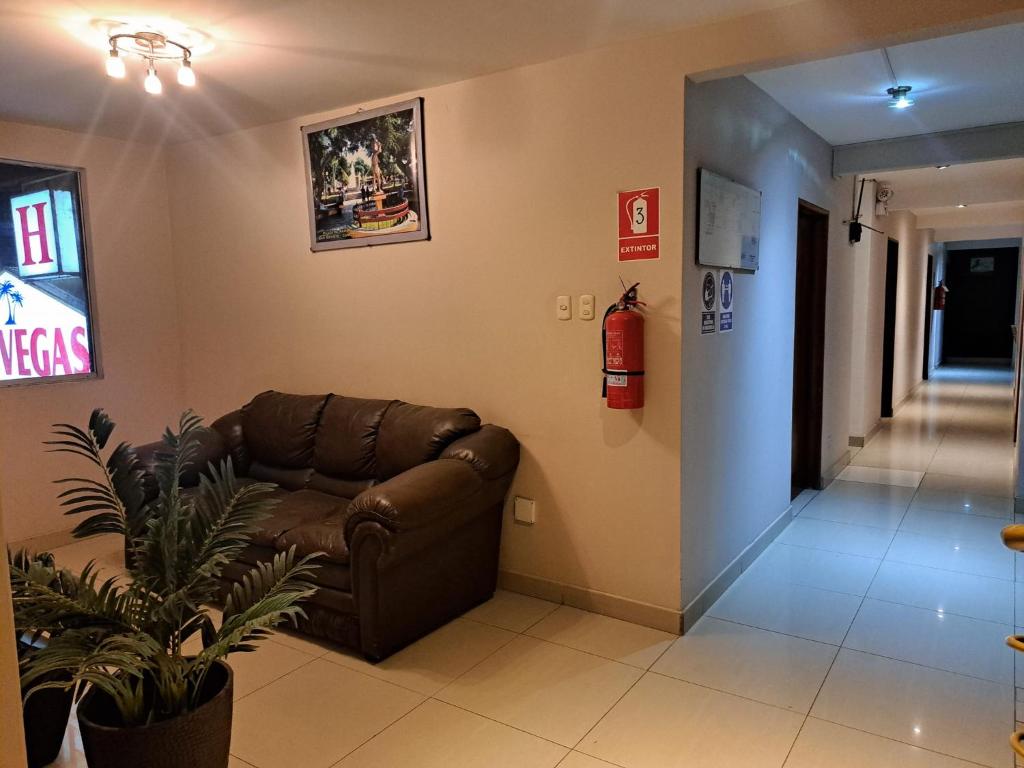 O zonă de relaxare la Hospedaje Las Vegas
