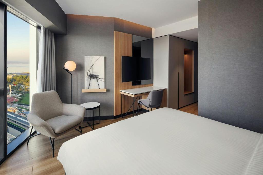 Postel nebo postele na pokoji v ubytování AC Hotel by Marriott Split