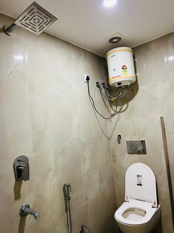 Koupelna v ubytování Hotel Grand Ganga