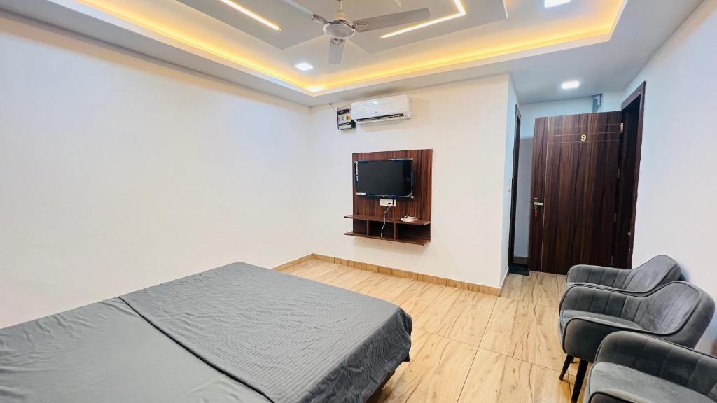 TV a/nebo společenská místnost v ubytování Hotel RUTBA