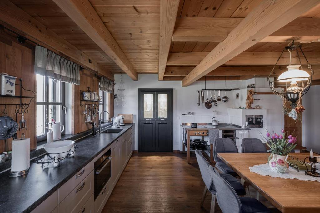 Kuhinja oz. manjša kuhinja v nastanitvi Ferienhaus Neubauer