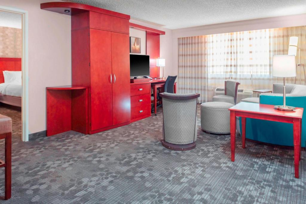 TV a/nebo společenská místnost v ubytování Courtyard by Marriott Killeen