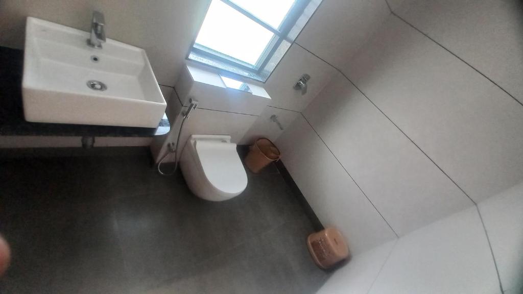 Koupelna v ubytování Hotel Elite