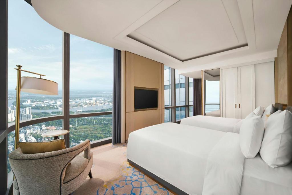 Phòng Club 2 Giường Đơn Với Tầm Nhìn Toàn Cảnh - Quyền Sử Dụng Club Lounge