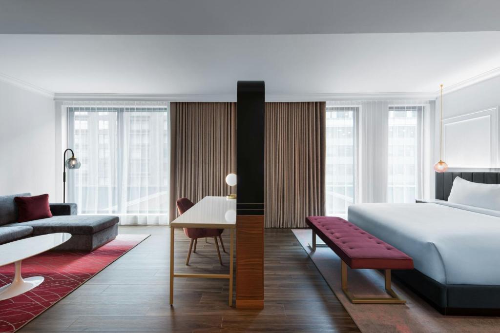 HONEYROSE Hotel, Montreal, a Tribute Portfolio Hotelにあるベッド