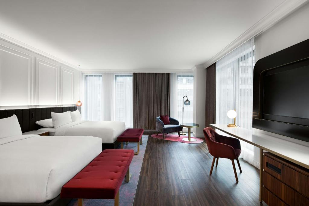 HONEYROSE Hotel, Montreal, a Tribute Portfolio Hotelにあるベッド