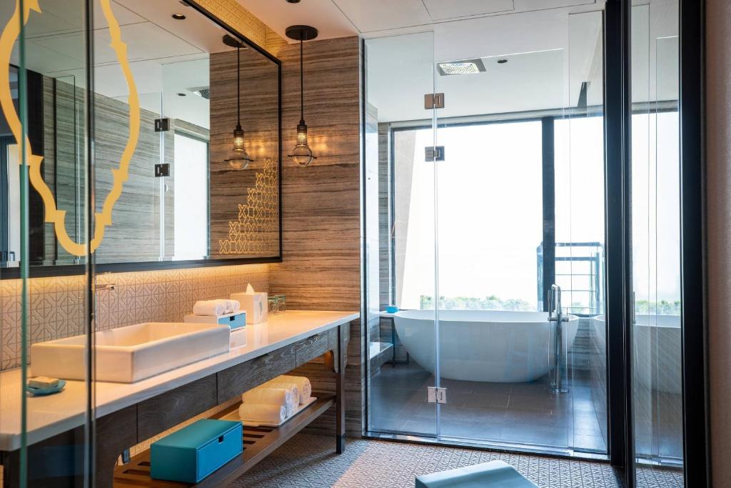 Koupelna v ubytování Renaissance Xiamen Hotel