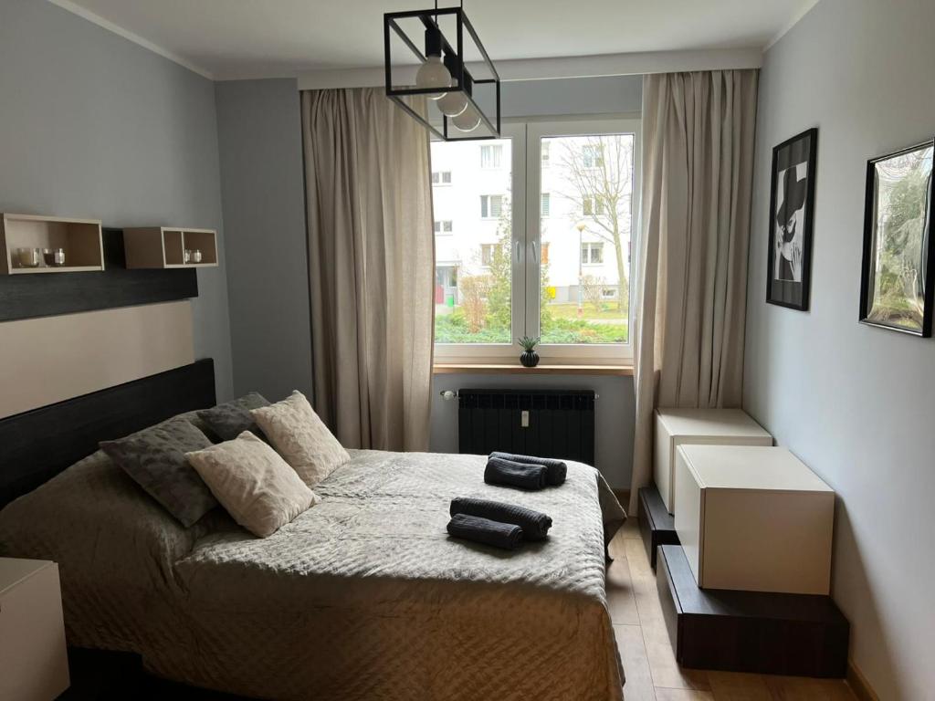 Χώρος καθιστικού στο Apartament Francuska